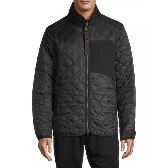 Moose Knuckles Mens Black Quilted Bomber Jacket Style M33MJ143‎ Size XXL
